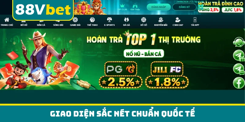 Giao diện sắc nét chuẩn quốc tế